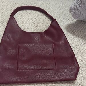 Chic Burgundy Hobo Bag